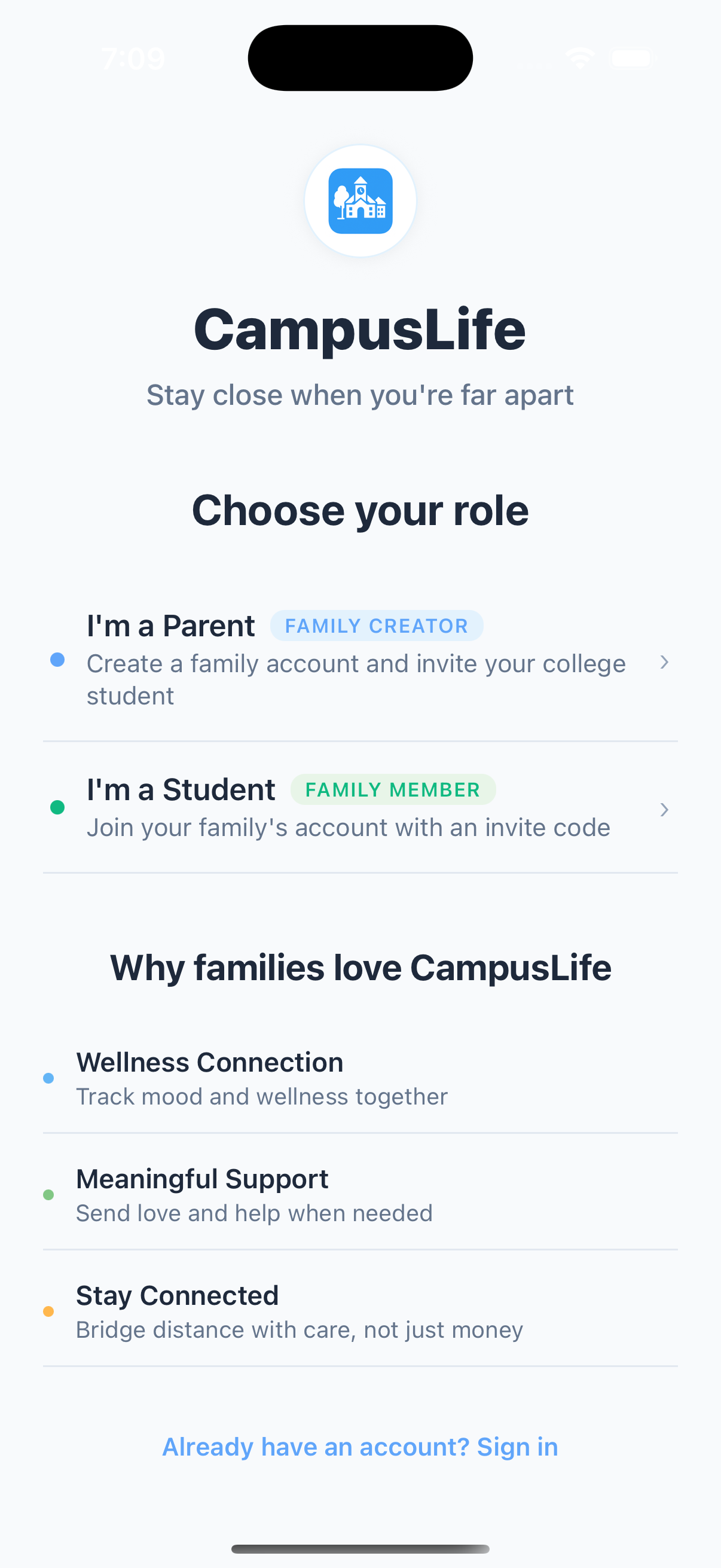 Campus Life App Interface